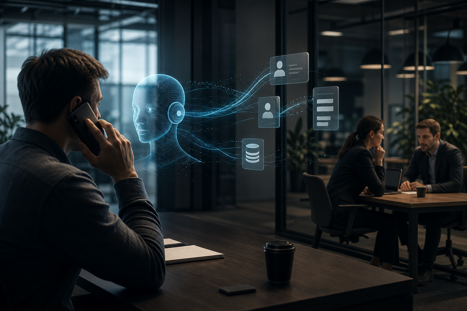 Proces automatyzacji outbound B2B: pierwszy kontakt, kwalifikacja leada, dane w CRM i rozmowa handlowa domykana przez człowieka