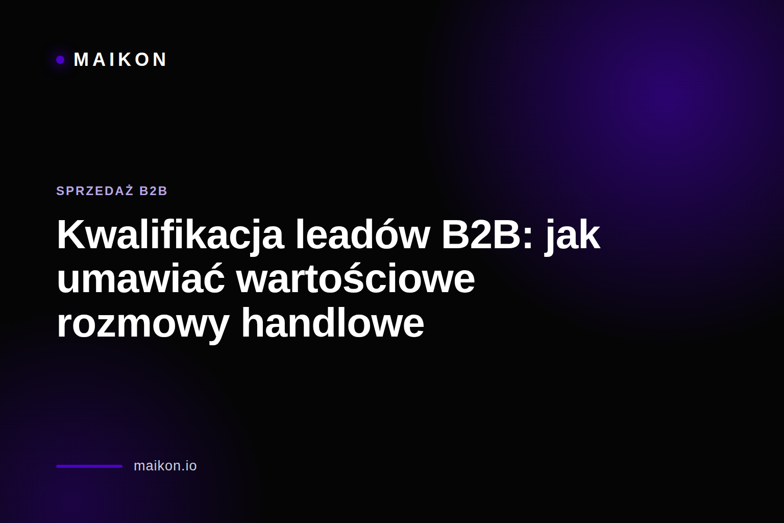 Proces kwalifikacji leadów B2B od zgłoszenia przez CRM do rozmowy handlowej